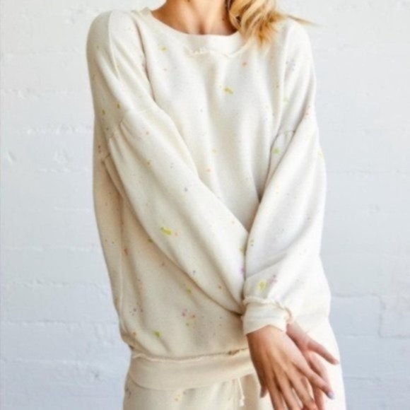 FREE PEOPLE Make it Count Sweatshirt - Small NWT - Picture 1 of 4